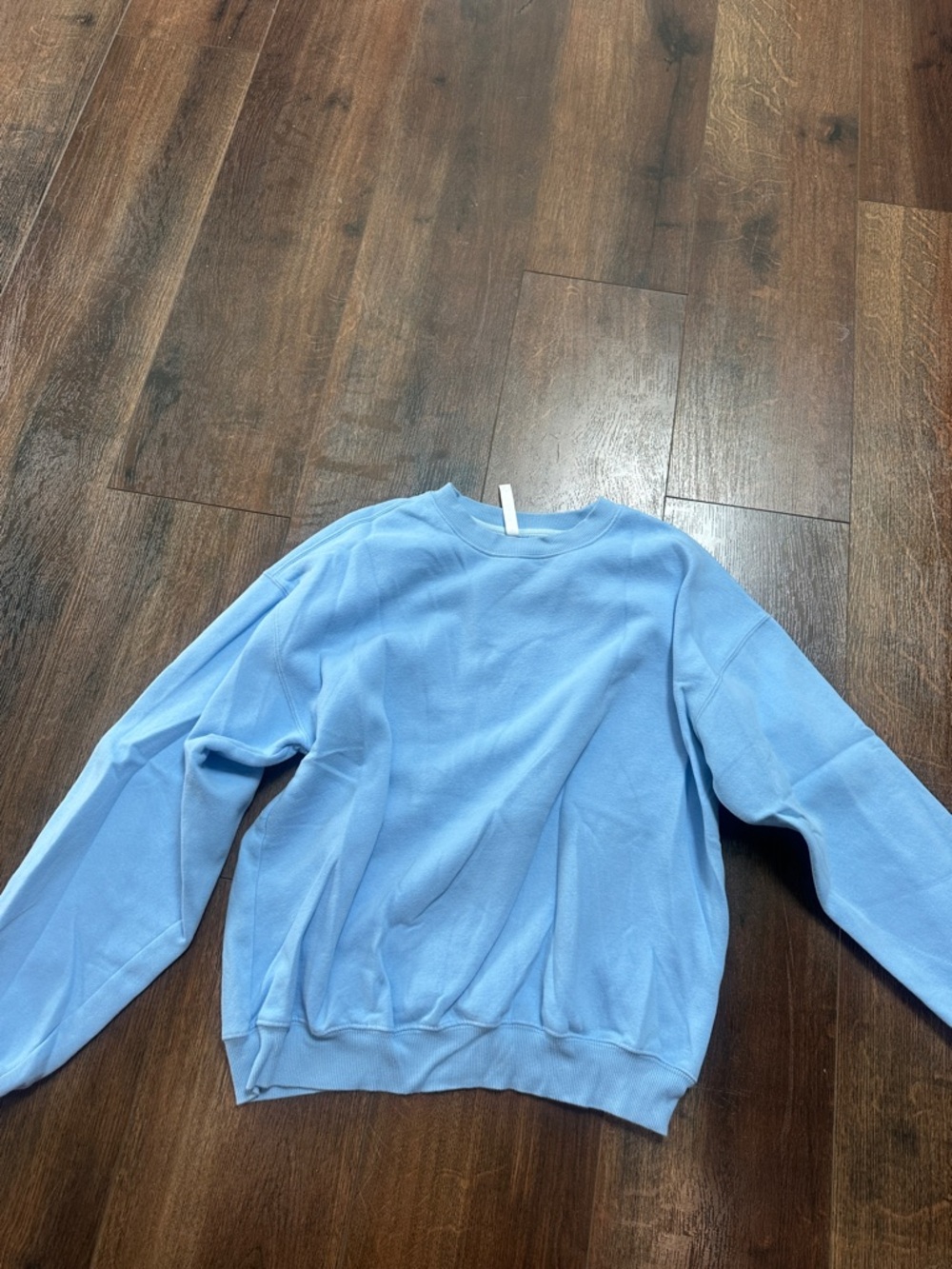 Fabletics Light Blue Crewneck Sweatshirt